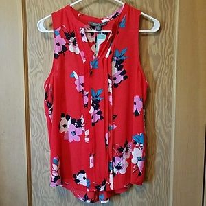 NWT Market & Spruce Breyson Pleated Detail Blouse